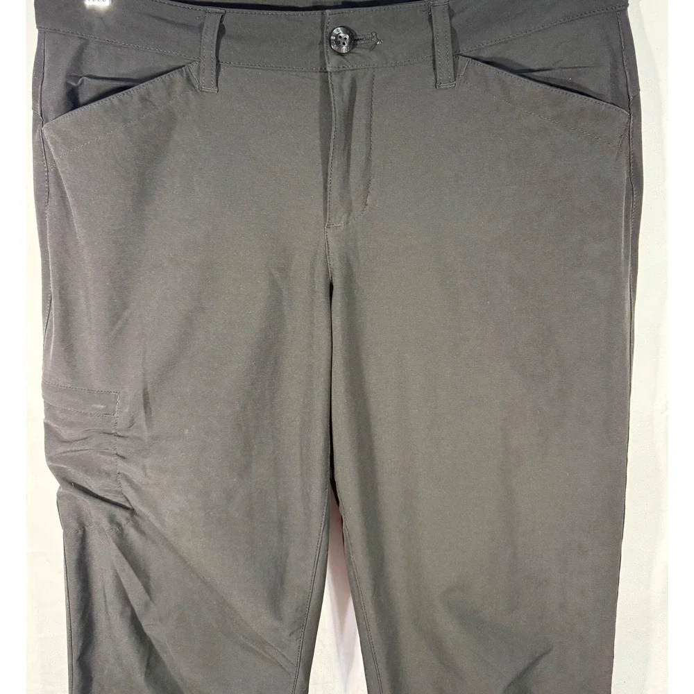 Eddie Bauer First Ascent Womens 6 Hiking Pants Gray Roll Up Cargo D3761259
